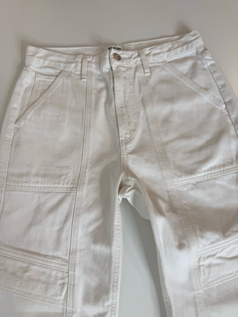 Agolde Cooper Cargo Straight Leg
Jeans White Sz 27 - Picture 8 of 16